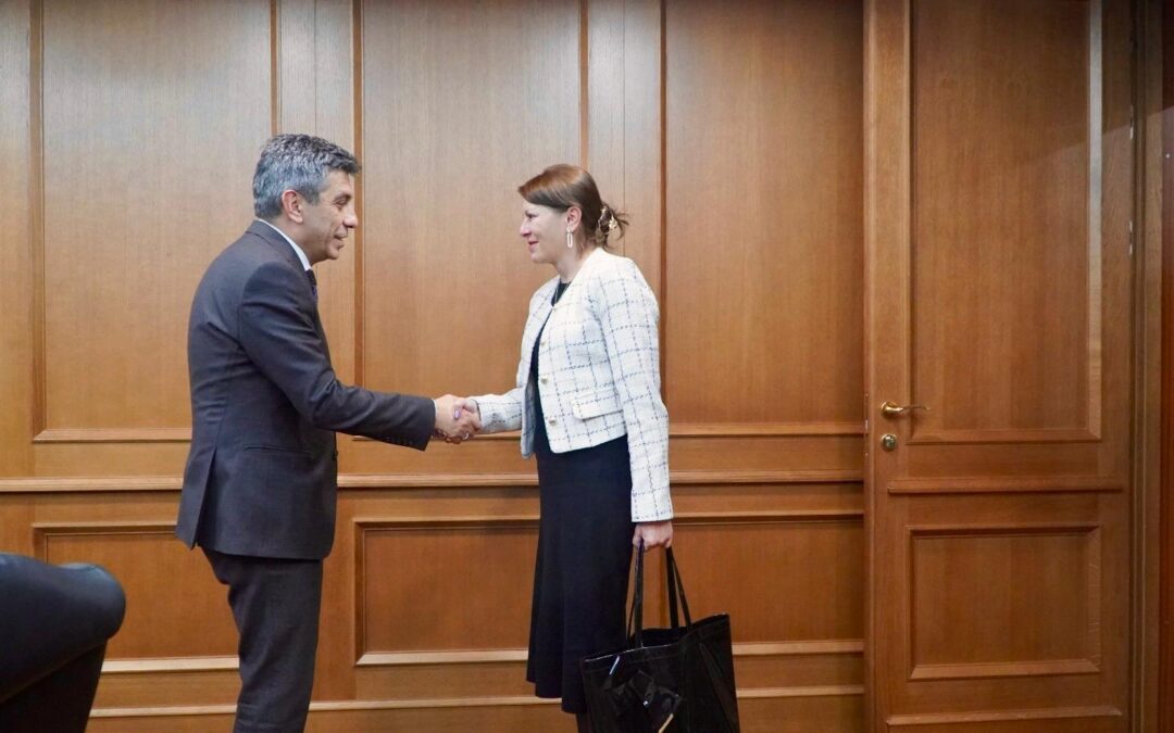 Претседателката на МБСК м-р Биљана Митева на средба со г. Изет Меџити